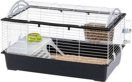Ferplast cage à lapin casita 100 - enclos pour animaux - 96 x 57 x 56 cm noir