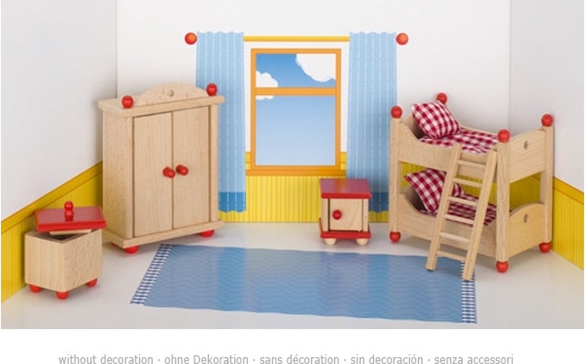 Meubles de maison de poupée Goki pour chambre d'enfant