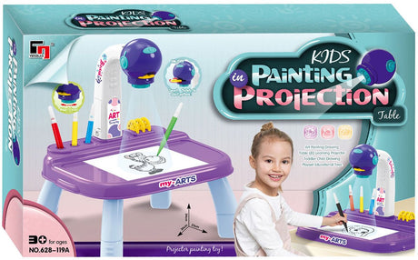 Dessiner une table de projection violette