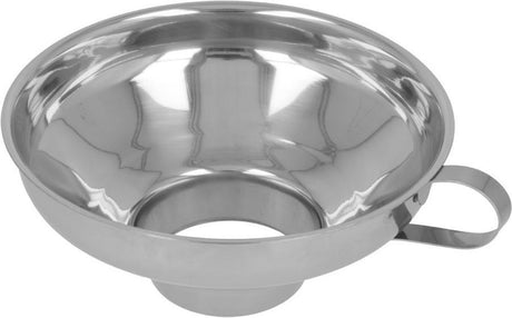 Metaltex - entonnoir - 14,5 cm - acier inoxydable - argent - avec poignée