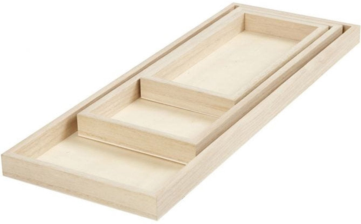 Société créative https : www.ccobby.nl trays-l-20-30-40-cm-w-10-12-15-cm-3-piece-1-box