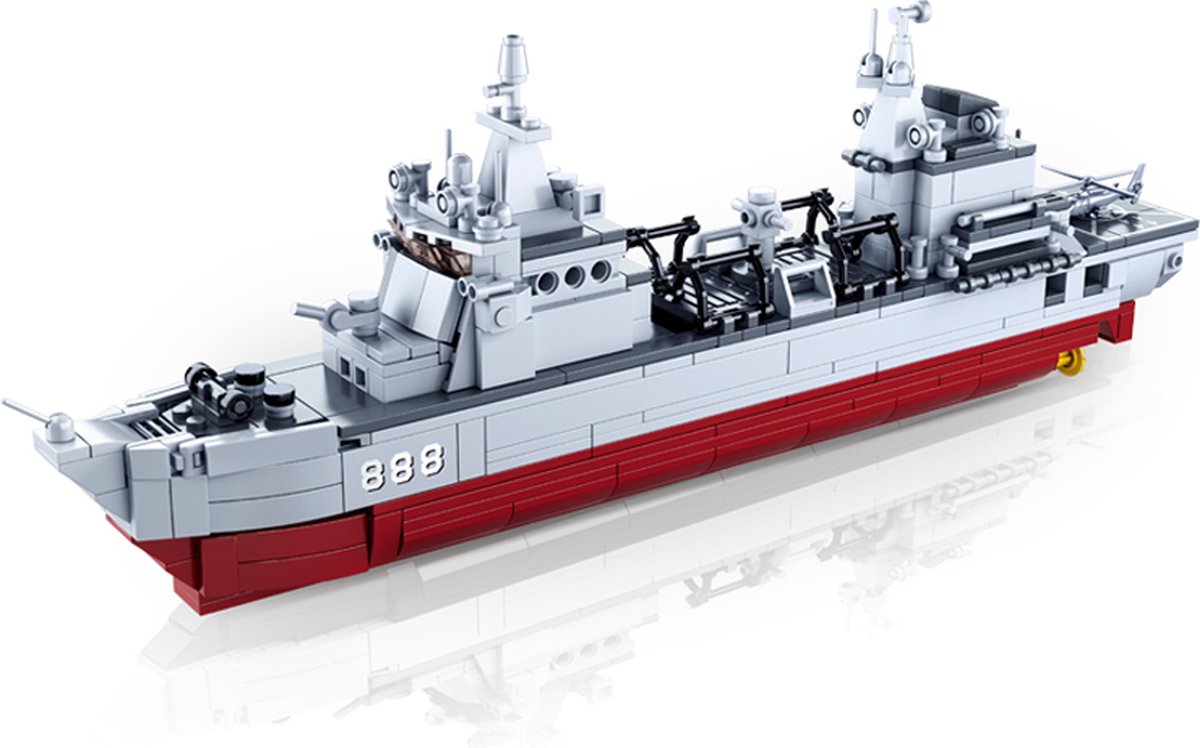 Sluban – fourniture de briques de construction navale, bateau jouet – jouet de construction – boîte de construction avec 457 blocs de construction – m38-b0701 à partir de 8 ans