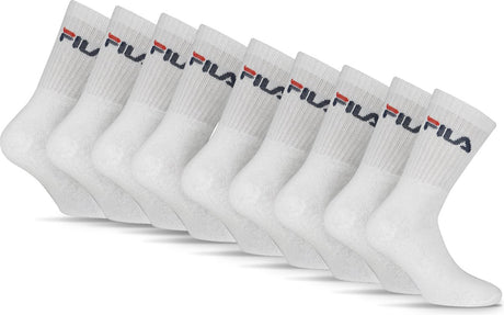 Fila chaussettes de sport de tennis - taille 39 42 - paquet de 9 - blanc