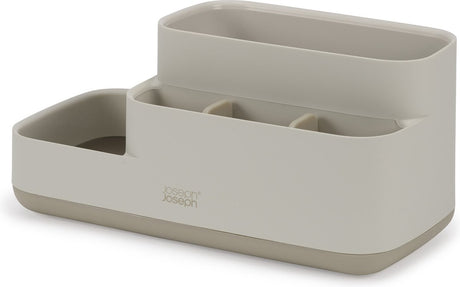 Joseph joseph organiseur de salle de bain, avec 5 compartiments séparateurs, antidérapant, plastique, gris - | magasin facile