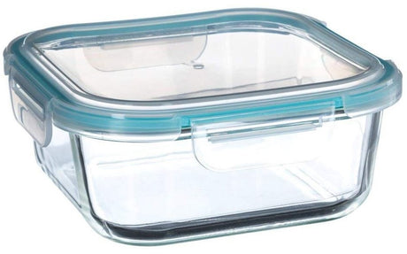 5five boîte à lunch simplement intelligente cristal transparent bleu 1 l 18,20 x 18,20 x 18,3 cm