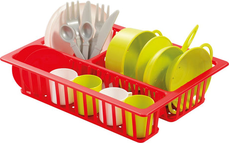 Ecoffier écoiffier vaisselle pour enfants jouet égouttoir - jouet de cuisine coloré.