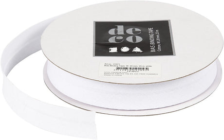 Société créative https : www.ccobby.nl biais-band-b-20-mm-white-25-m-1-rol