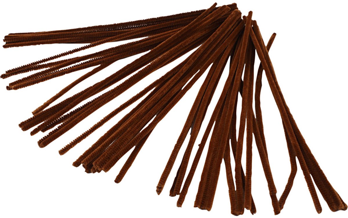 Creativ company chenille marron 30cm, 50 pcs.