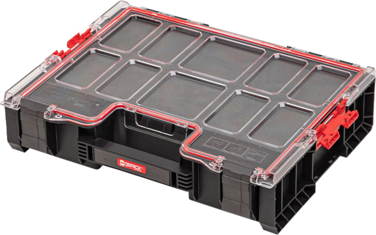 Série Qbrick pro - organisateur - 300 mfi - inserts en mousse multicouche - couvercle en polycarbonate
