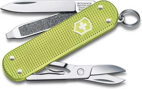 Couteau de poche Victorinox classic alox colours - lime twist - 5 fonctions