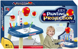 Dessiner une table de projection en bleu