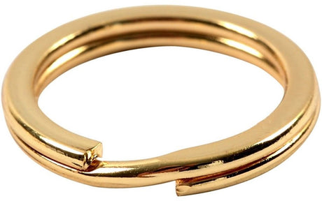 Bague fendue Vivi Gade, d 15 mm, plaqué or, 15 pièces 1 boîte