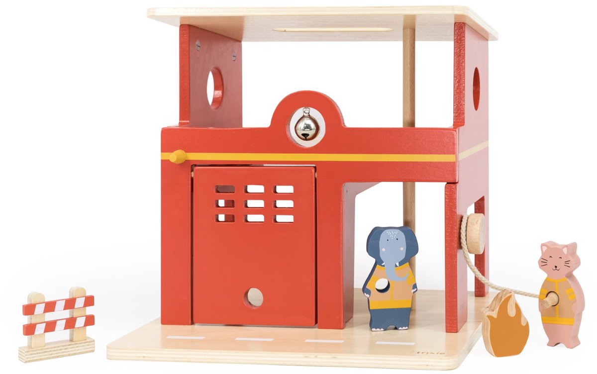 Caserne de pompiers en bois pour animaux Trixie
