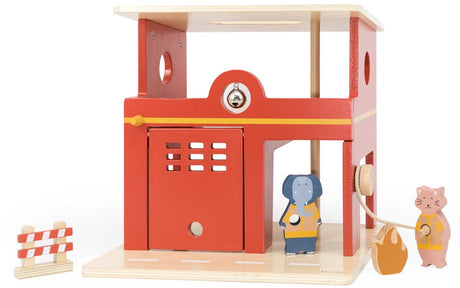 Caserne de pompiers en bois pour animaux Trixie