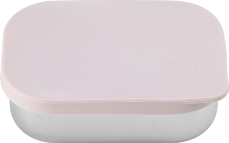 Aya ida aya ida - boîte à lunch - boîte de rangement - à emporter - pain - déjeuner - salade - acier inoxydable - couvercle en silicone - 900 ml - rose tendre
