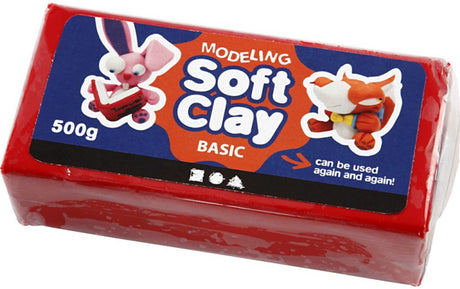 Creativ company cc argile douce 500 gr rouge