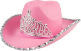 Chapeau Boland rose scintillant