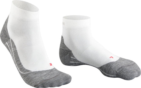 Falke ru4 chaussettes de course courtes en coton anti-ampoules en matériau fonctionnel hommes blanc - taille 42-43