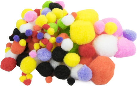 Pompons colorés Edco, 100 pcs.