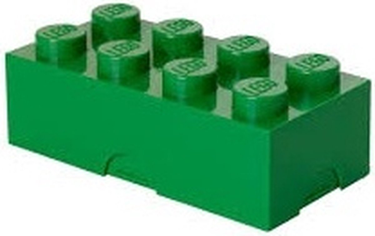 Lego - boîte à lunch brique 8 - polypropylène - vert