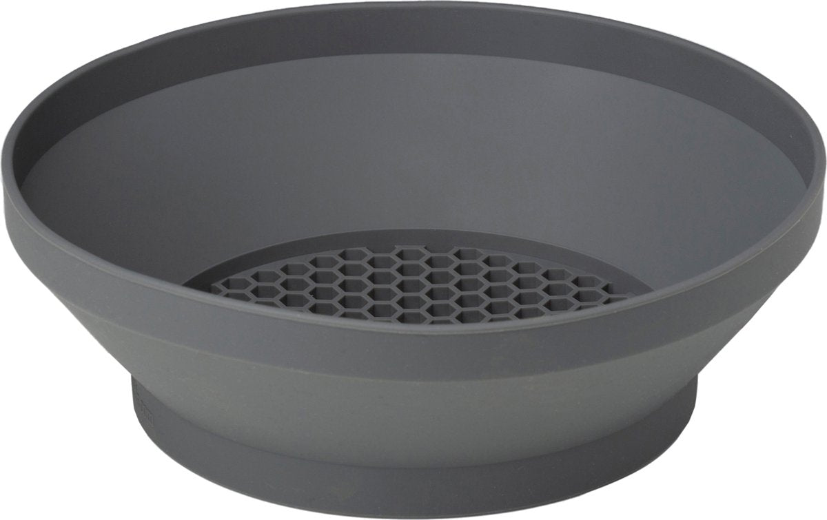 Tamis Scrunch - gris anthracite - pliable - recyclable