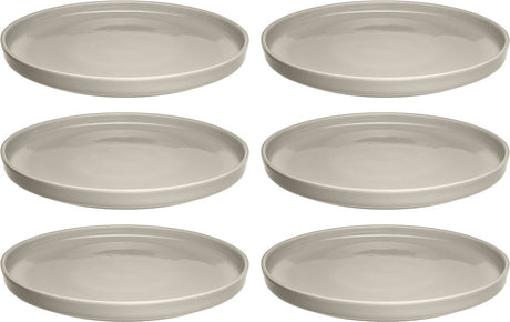 Assiette Leonardo Roma 22cm beige - set 6