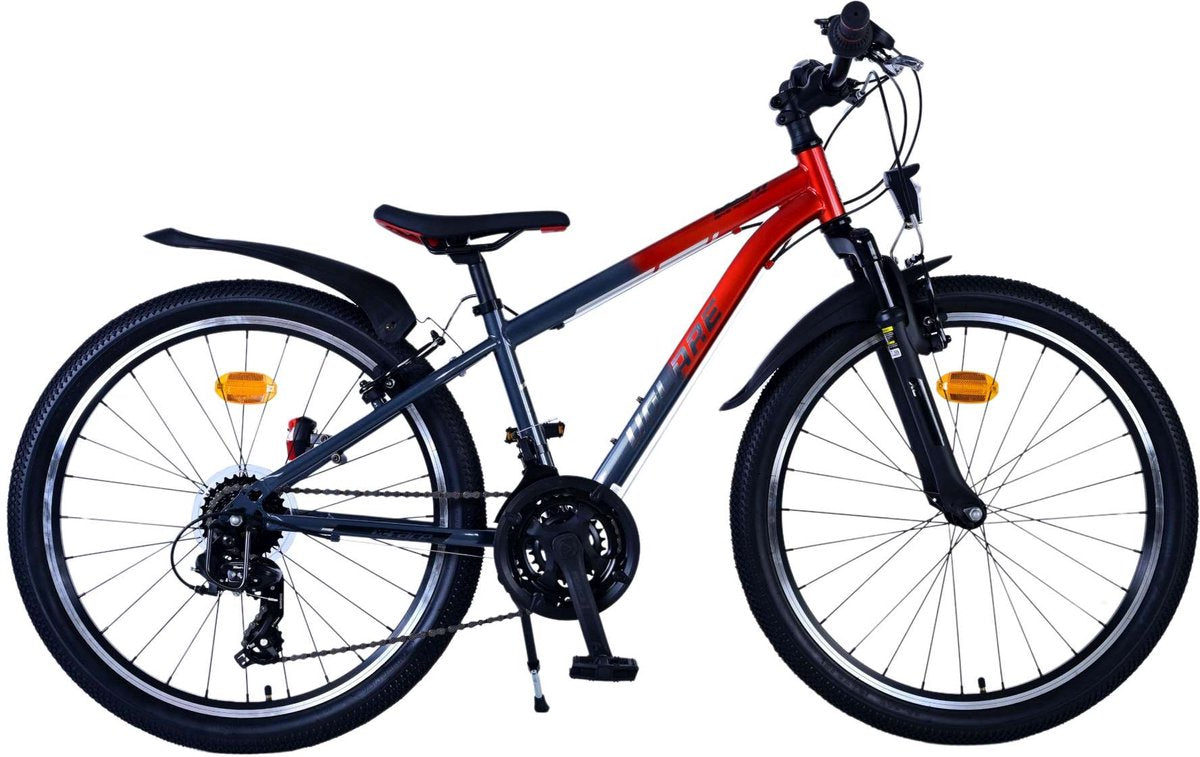 Volare XC Race Children's Bicycle - 24 pouces - 21 vitesses - Gris rouge