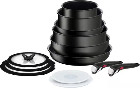 Tefal ingenio unlimited - set de casseroles - 13 pièces - induction - empilable - poignée amovible - peu encombrant