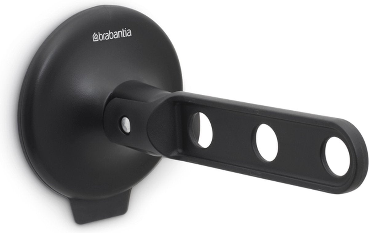 Brabantia patère pliable avec ventouse noir | 2 pièces
