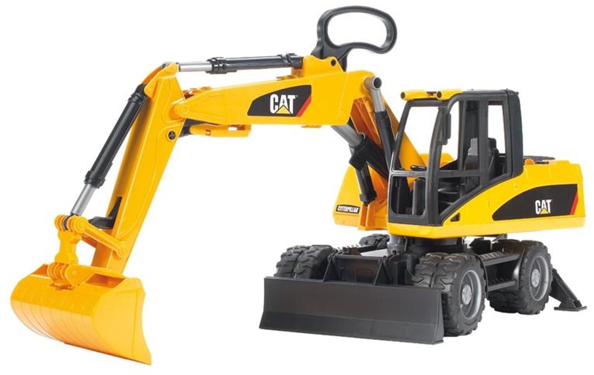 Excavatrice Bruder sur roues Caterpillar