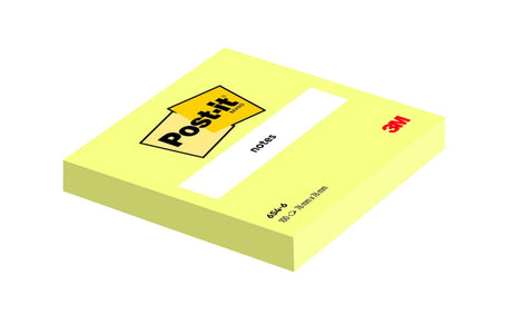 Bloc mémo Post-it 3m 6820 76x76mm jaune 100 feuilles