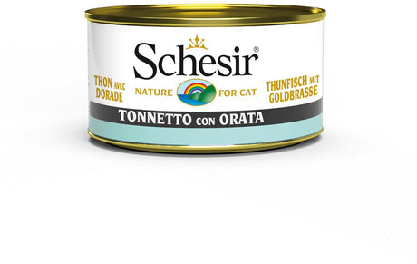 Schesir chat océan en conserve 85 g - nourriture pour chat - daurade au thon