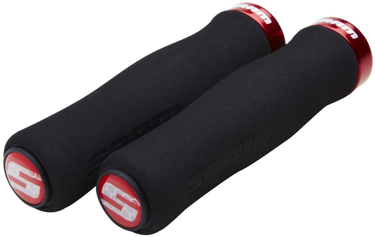 Sram grips contour mousse noir rouge pince