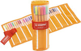 Stabilo point 88 - feutre fin 0,4 mm - jeu de rouleaux - coffret de 30 pièces - avec 25 couleurs standards + 5 couleurs néon