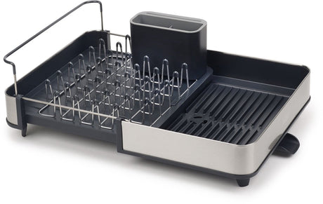 Joseph joseph extend égouttoir à vaisselle en acier - extensible - acier inoxydable, plastique - gris