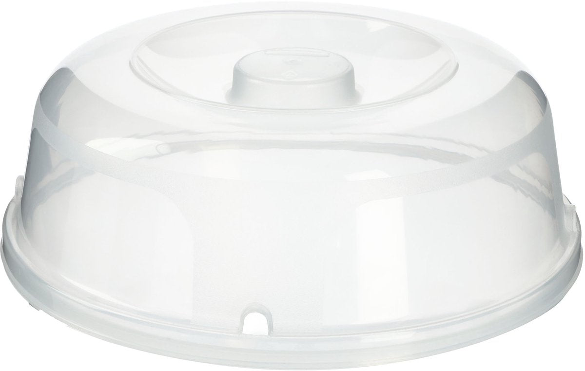 Couvercle micro-ondes Curver - rond - diamètre 27cm - transparent - plat de couverture en plastique pour micro-ondes