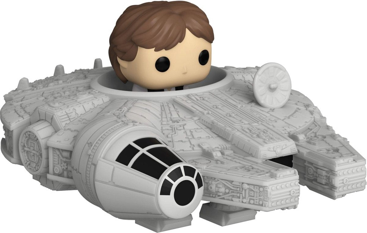 Funko han solo avec le faucon millénaire - bitty pop ! balade - figurine star wars - 2cm