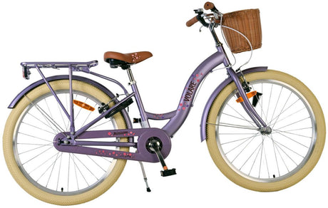 Vélo pour enfants Volare Blossom - filles - 24 pouces - violet - deux freins à main