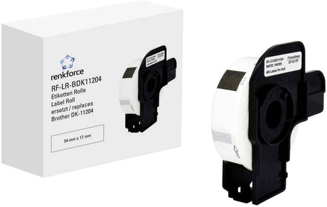 Renkforce RF-6027496, blanc, étiquette d'imprimante autocollante, étiquette continue, rouleau, papier, thermique direct