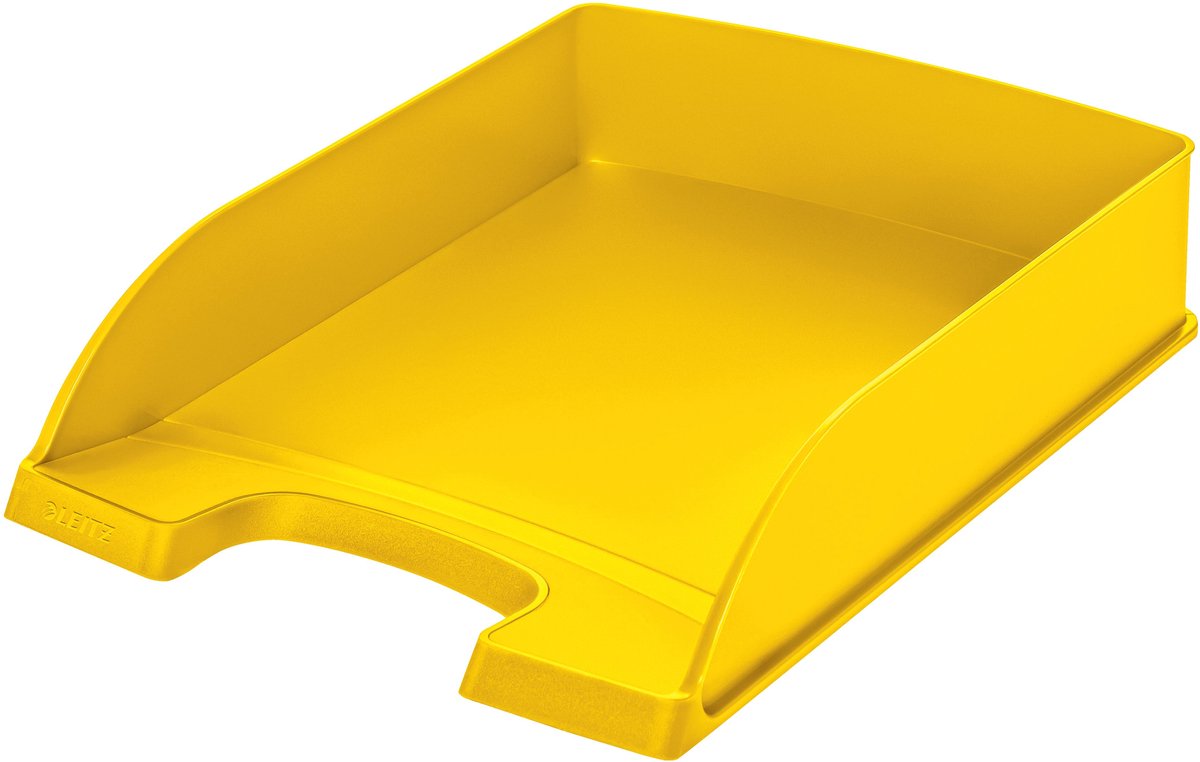 Corbeille à courrier Leitz plus 5227 jaune standard