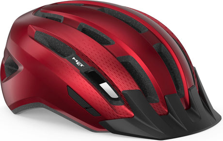 With Downtown mips casque de vélo hommes femmes - casque de vélo vélo de course adultes - vélo électrique - trekking - taille s m (52-58 cm) - rouge brillant (rouge)