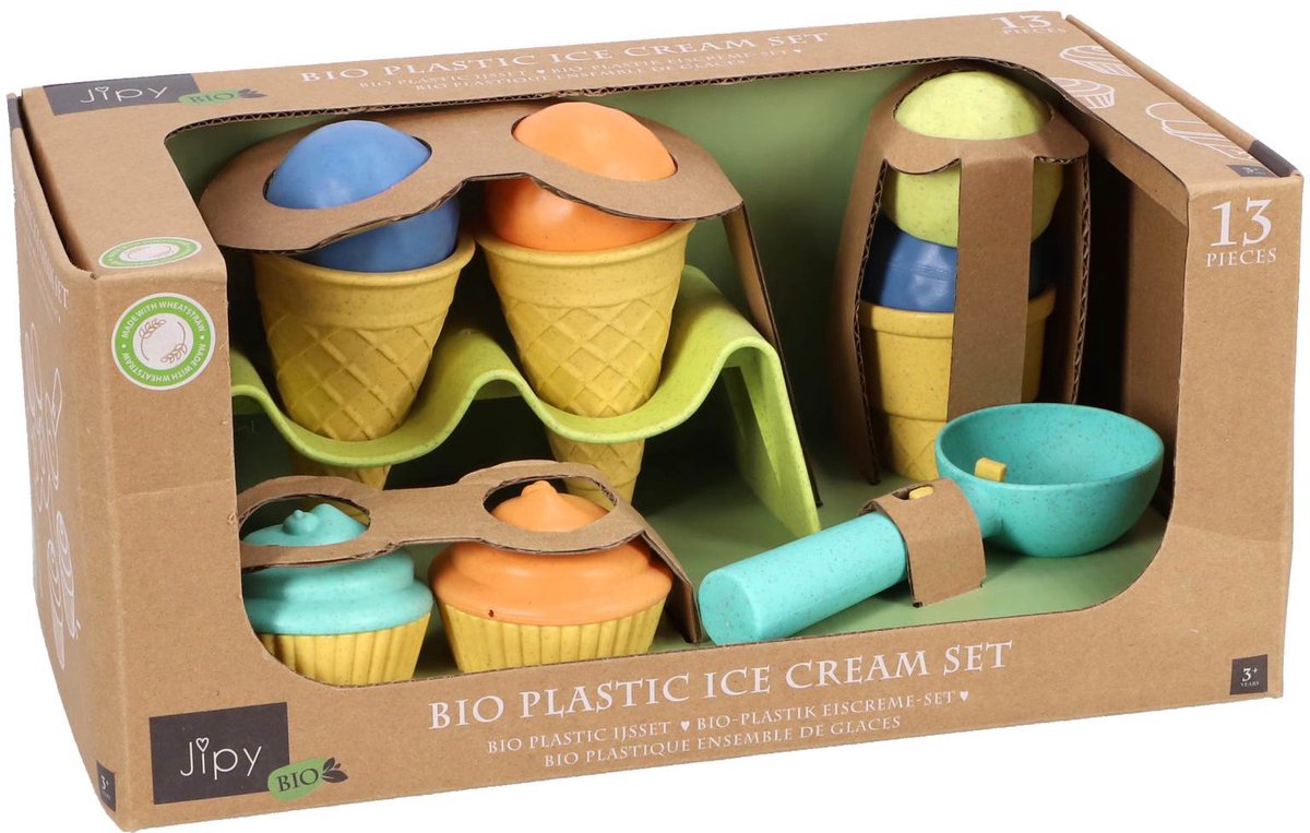 Jipy set de glaces en bioplastique 13 pièces | 3 pièces