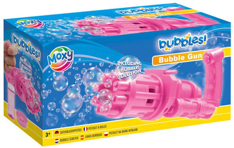 Groupe d'artisanat créatif pistolet à bulles rose - jeu de tir à bulles jouet.
