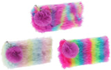 Koopman trousse à crayons peluche arc-en-ciel, 20,5 cm