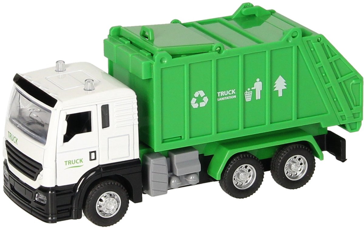 Son lumineux du camion poubelle