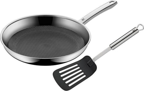 WMF profi resist - poêle à frire - ø 28 cm - acier inoxydable - avec spatule profi plus - convient pour induction