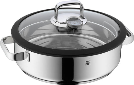 WMF vitalis - poêle à vapeur et à frire - ø 28 cm - acier inoxydable - avec couvercle - convient à l'induction