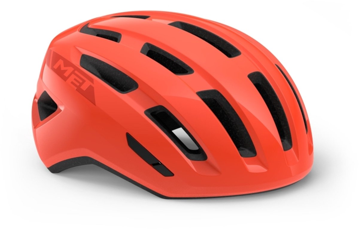 With miles mips casque de vélo hommes femmes - casque de vélo vélo de ville adultes - vélo électrique - trekking - taille s m (52-58cm) - corail brillant (rouge)