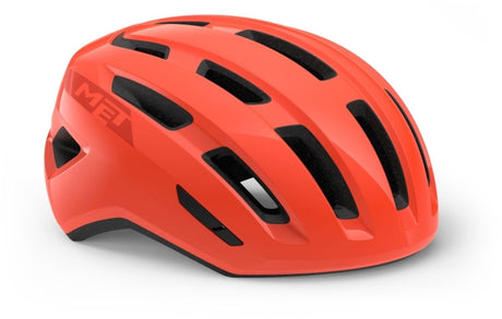 With miles mips casque de vélo hommes femmes - casque de vélo vélo de ville adultes - vélo électrique - trekking - taille s m (52-58cm) - corail brillant (rouge)