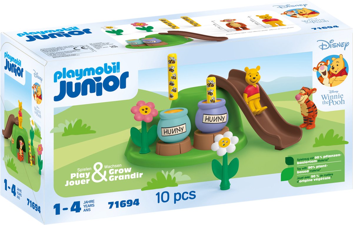 Playmobil junior l'ourson jardin d'abeilles 71694